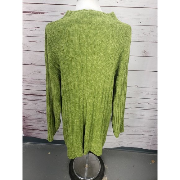 Passi Classics Medium Lime Green Acrylic Sweater - Picture 10 of 11